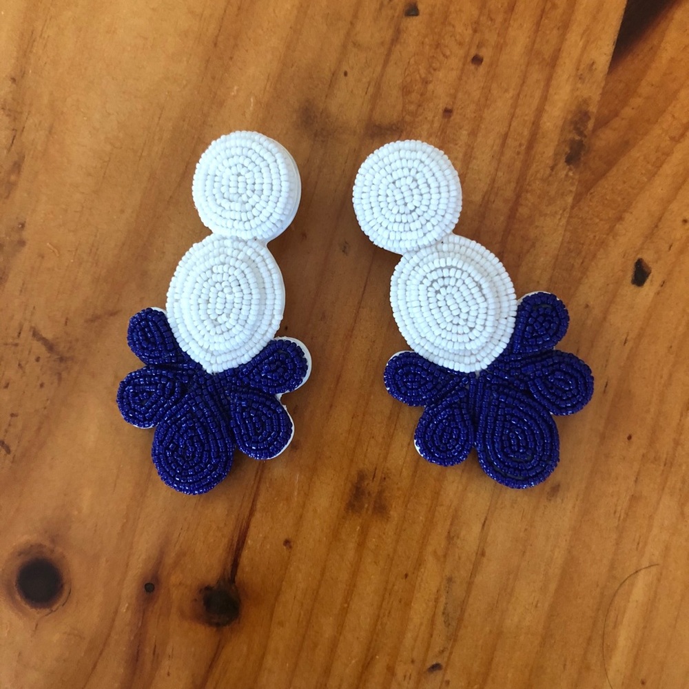 J Crew Beaded Statement Earings